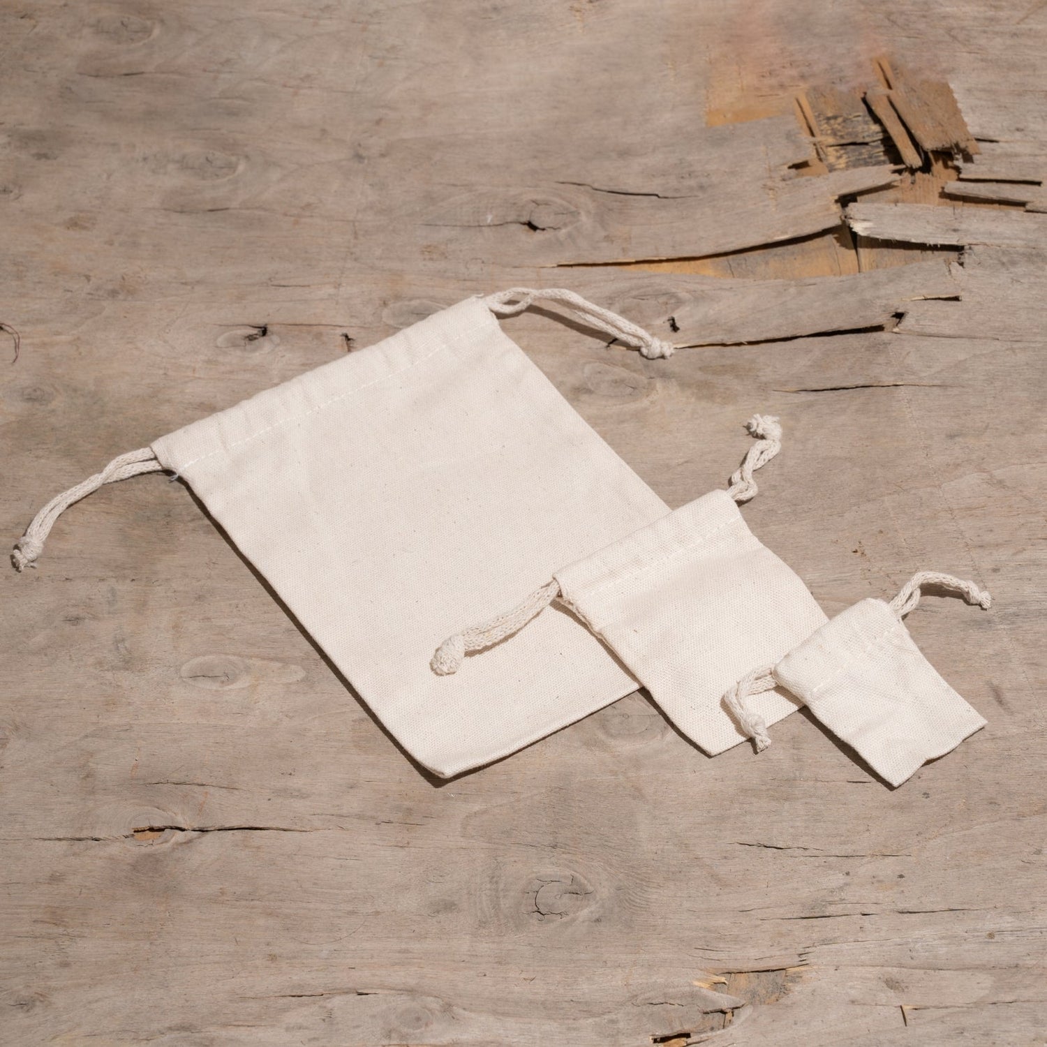 Cotton Double Drawstring Bags