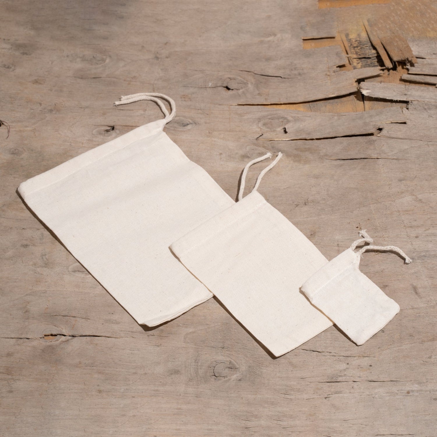 Cotton Single Drawstring Bags