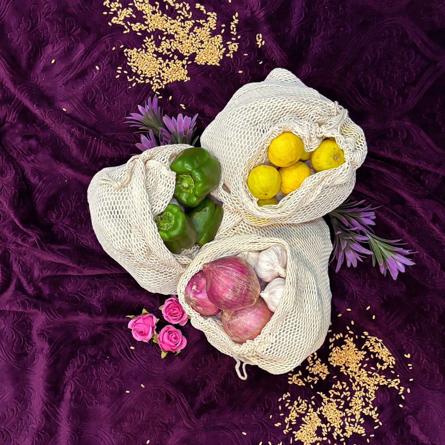 100% Organic Cotton Laundry & Mesh Bags