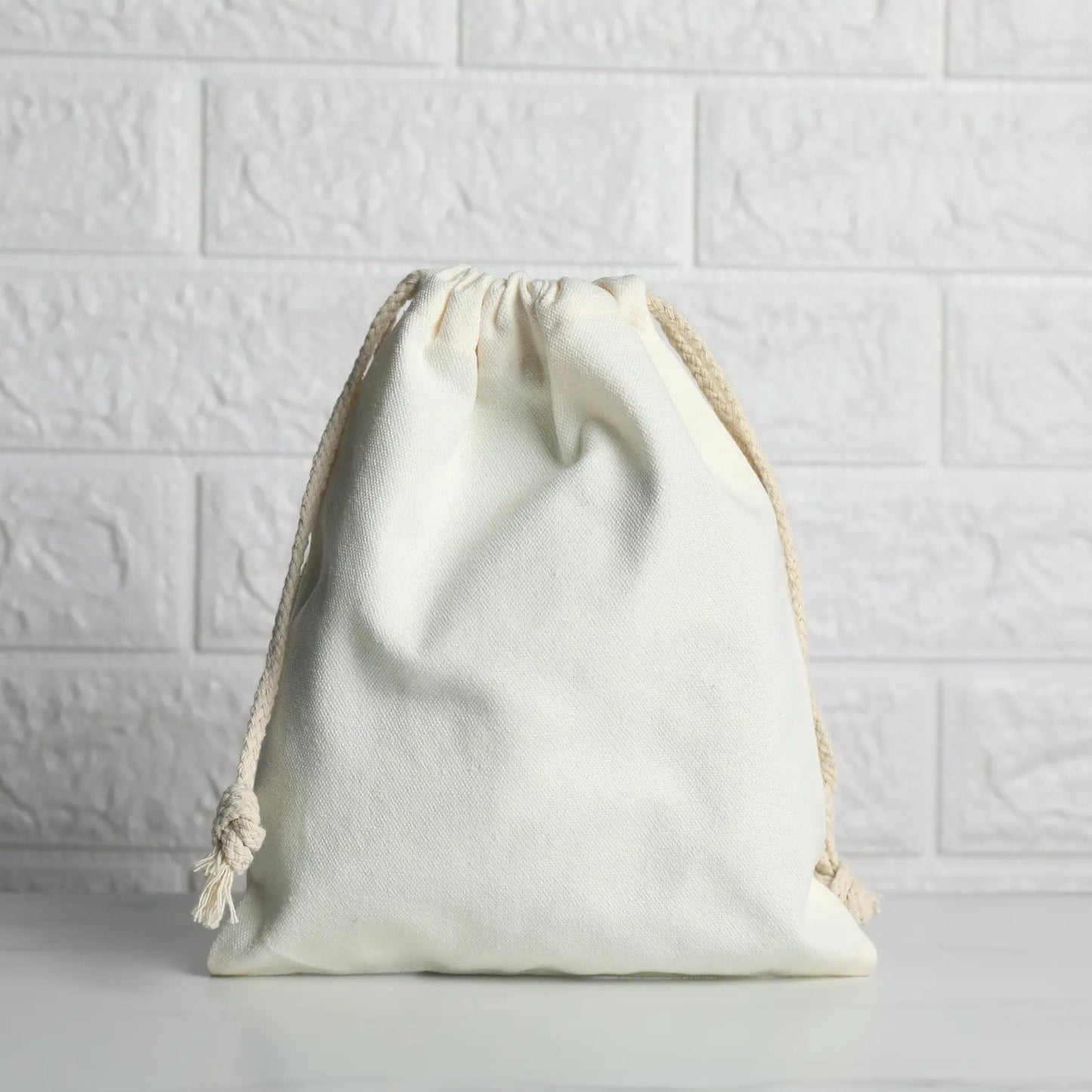 100% Organic Cotton Double Drawstring Eco-friendly Reusable Cotton Muslin Bags
