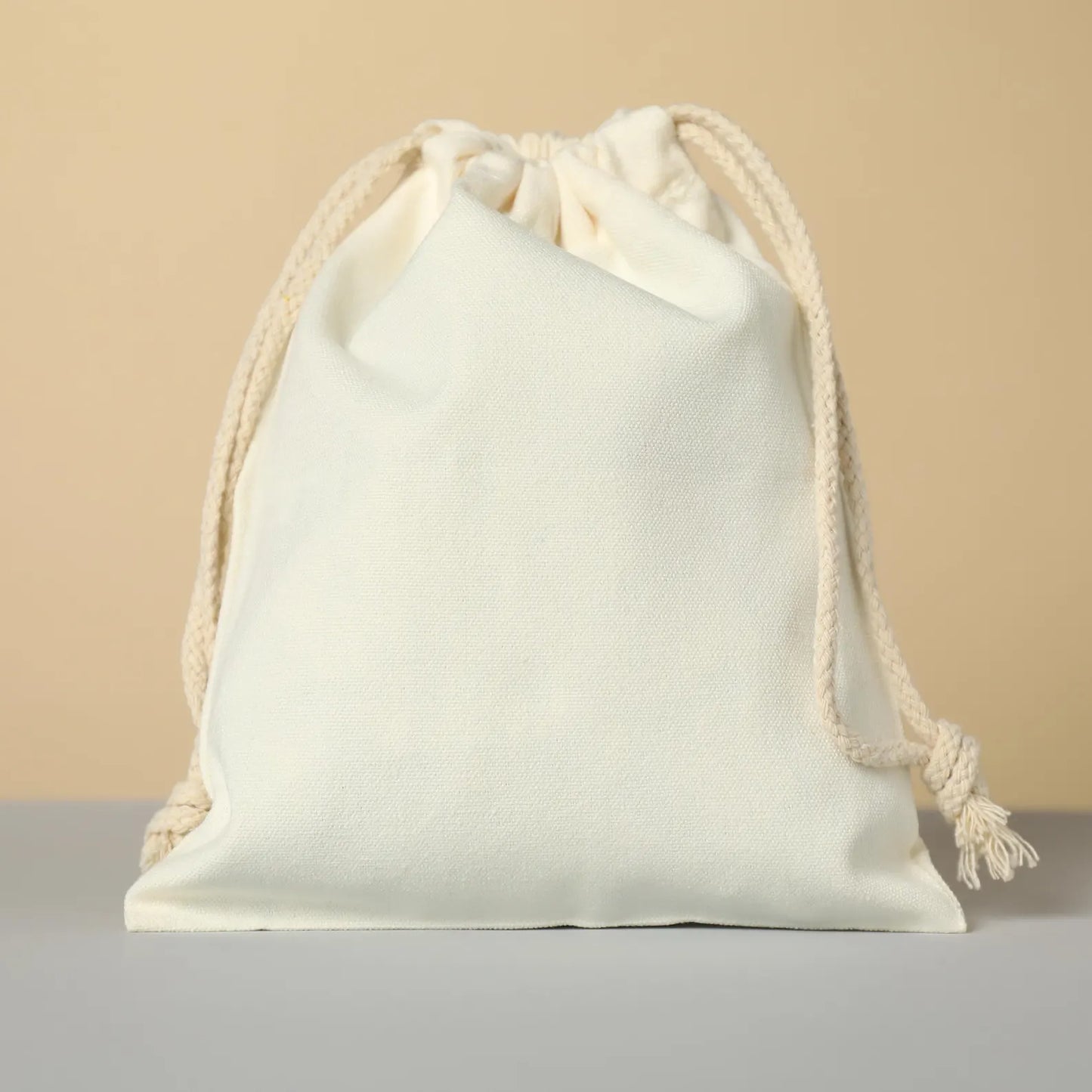 100% Organic Cotton Double Drawstring Eco-friendly Reusable Cotton Muslin Bags