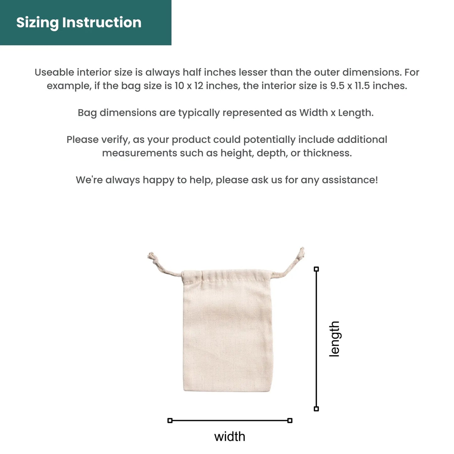 100% Organic Cotton Double Drawstring Eco-friendly Reusable Cotton Muslin Bags